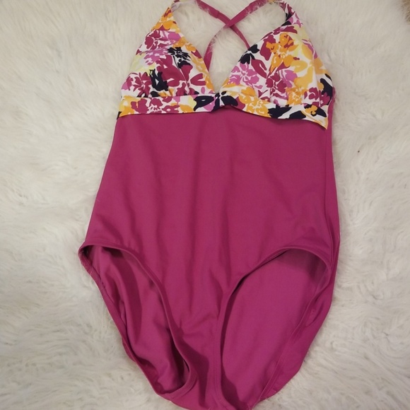 pink and purple swimsuit